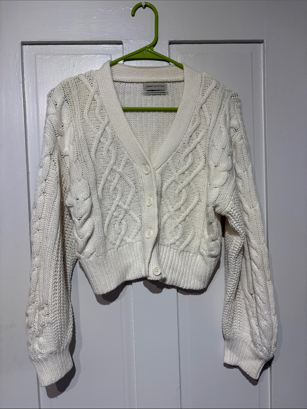 Urban Outfitters Cream Knit Cardigan